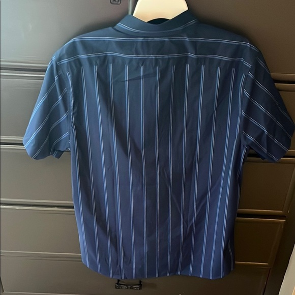 Banana Republic Navy Striped Button-Down Shirt - Picture 4 of 4